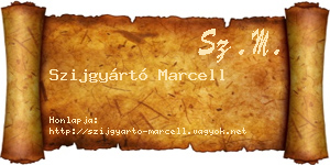 Szijgyártó Marcell névjegykártya